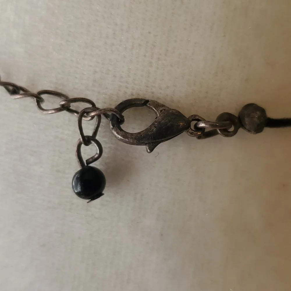 Handmade Glass Pendant on Hemp Rope